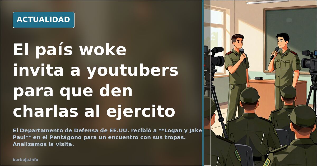 El país proge invita a youtubers para que den charlas al ejercito