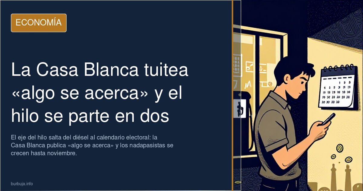 La Casa Blanca tuitea «algo se acerca» y el hilo se parte en dos