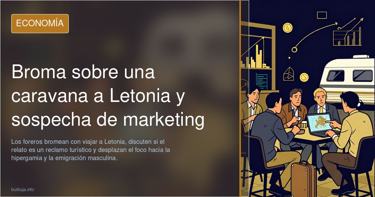 Broma sobre una caravana a Letonia y sospecha de marketing