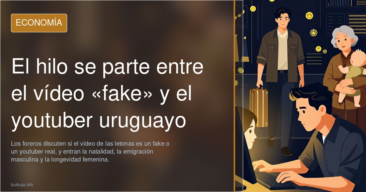 El hilo se parte entre el vídeo «fake» y el youtuber uruguayo