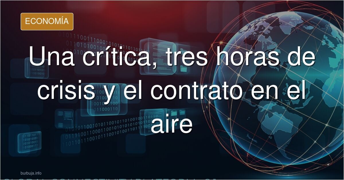 Ilustración editorial de un trabajador frente a gráficos descendentes y monedas, con una figura sentada bebiendo agua para ca