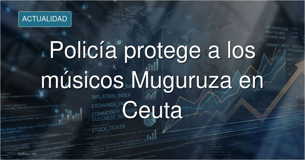 Agentes de la Policía durante una protesta de vecinos en Ceuta