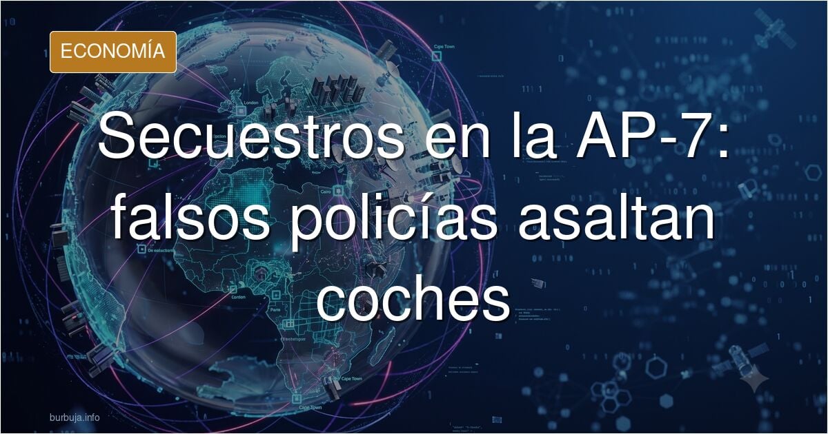 ¿Mejico? No. España. Secuestros en directo en la AP-7 a la altura de Montornès del Vallès.