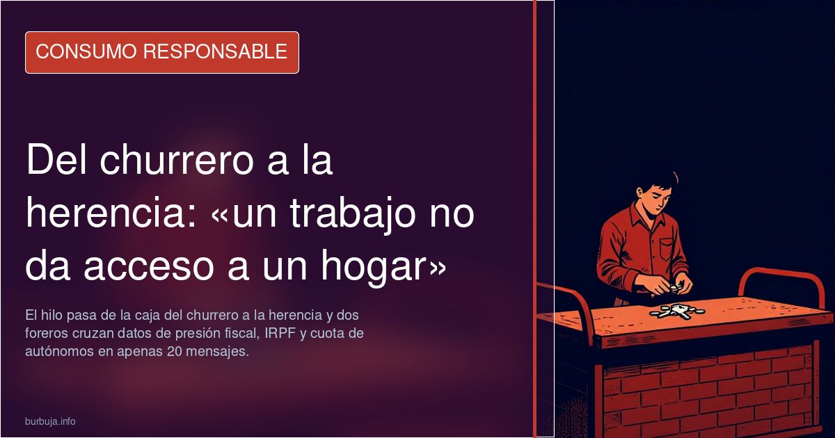 Churrero sin dinero. Toda la vida trabajando