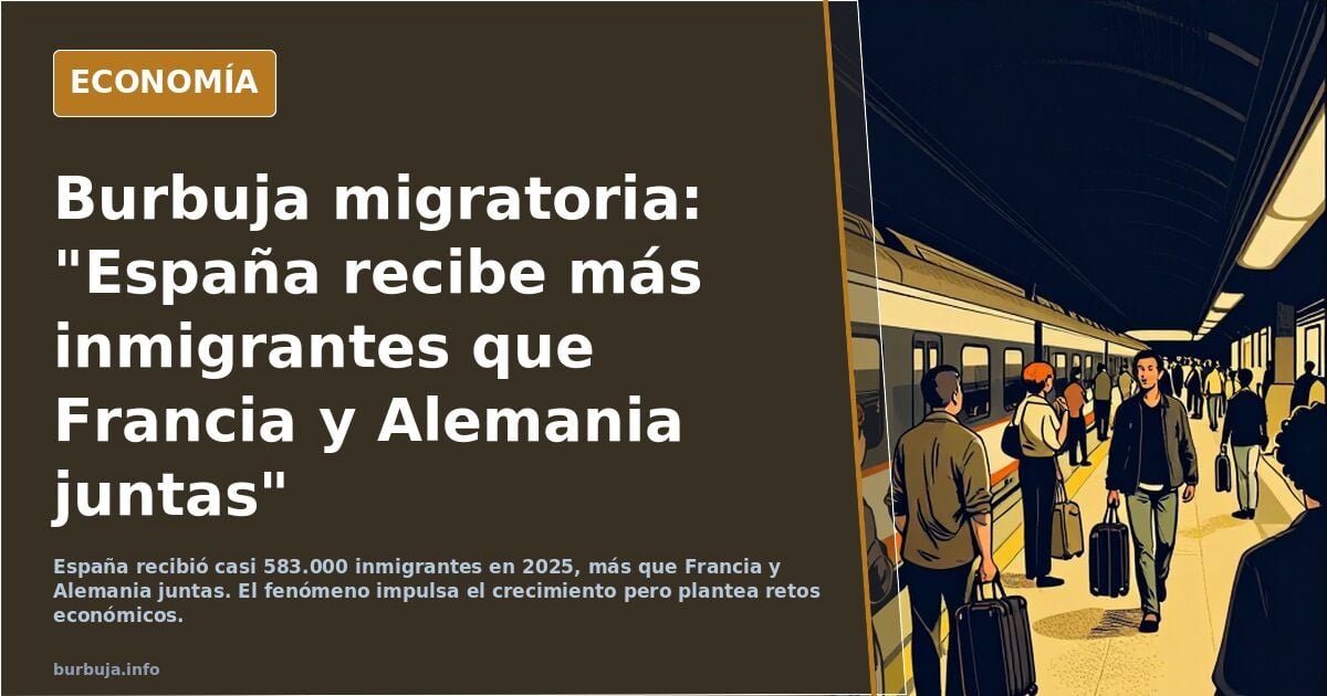 Burbuja migratoria: "España recibe más forasteros que Francia y Alemania juntas"