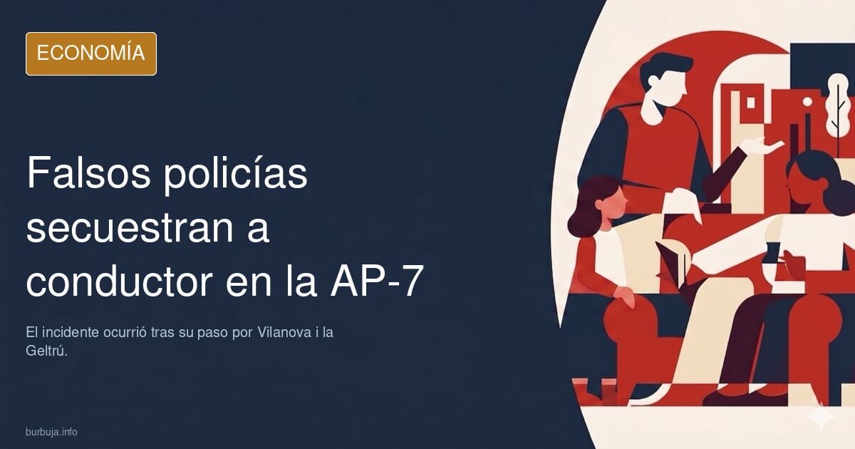 unos falsos policías RAPTAN a una persona en mitad de la AP-7 por su paso por Vilanova i la Geltrú