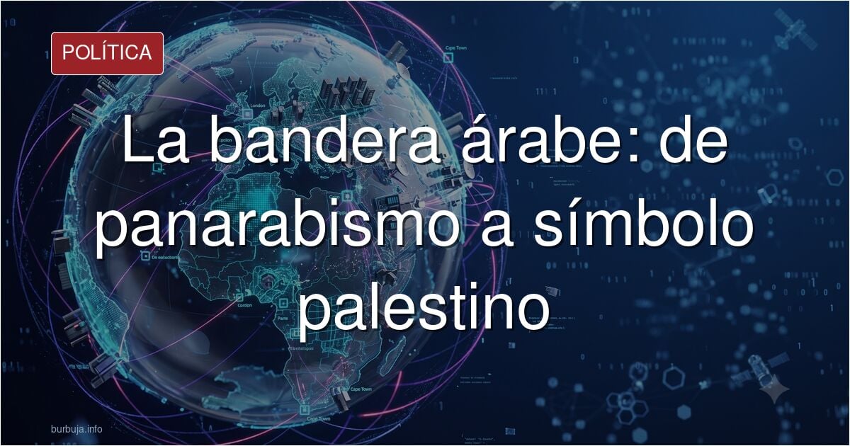Palestina no pertenece a nadie, la bandera nacionalista árabe no es palestina