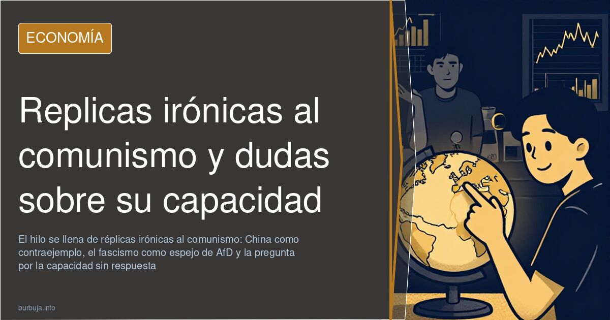 Replicas irónicas al comunismo y dudas sobre su capacidad
