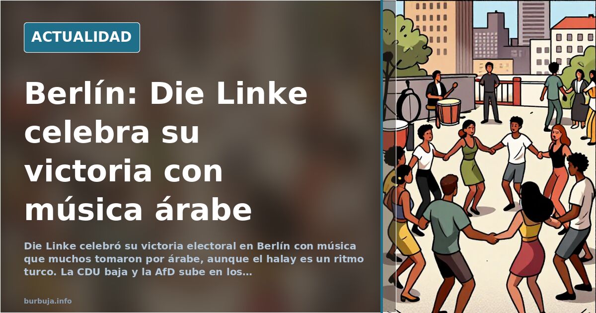 Die Linke celebrates victory in Berlin with Arabic music