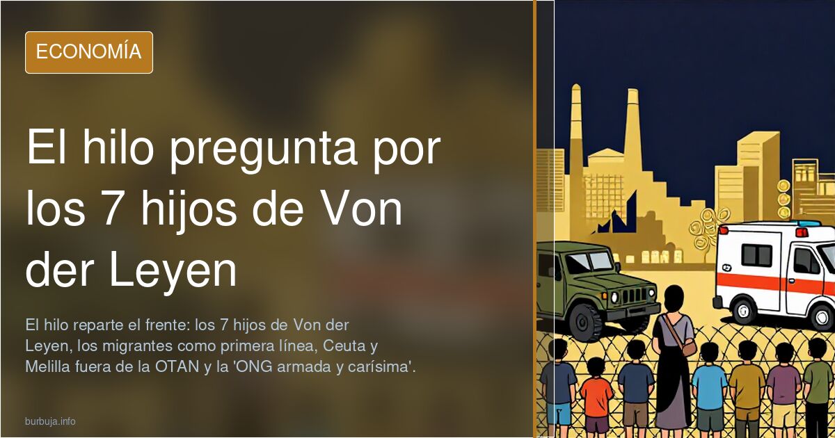 El hilo pregunta por los 7 hijos de Von der Leyen