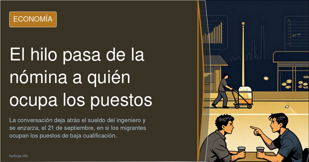 El hilo pasa de la nómina a quién ocupa los puestos