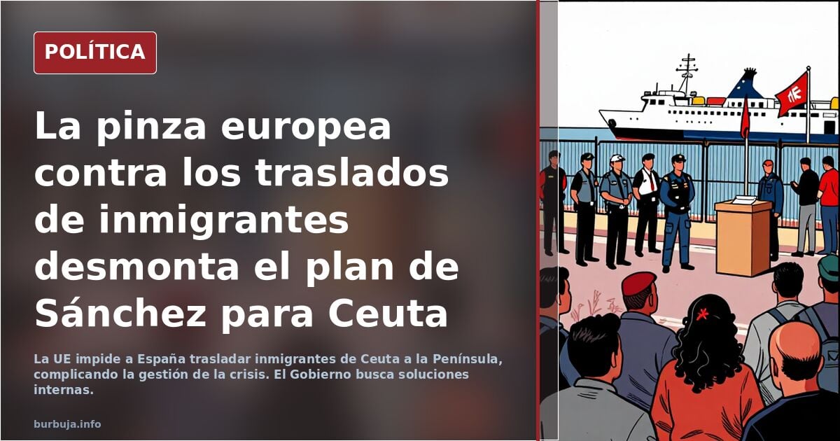 La pinza europea contra los traslados de inmigrantes desmonta el plan de Sánchez para Ceuta (Luis Casal en Vozpópuli)