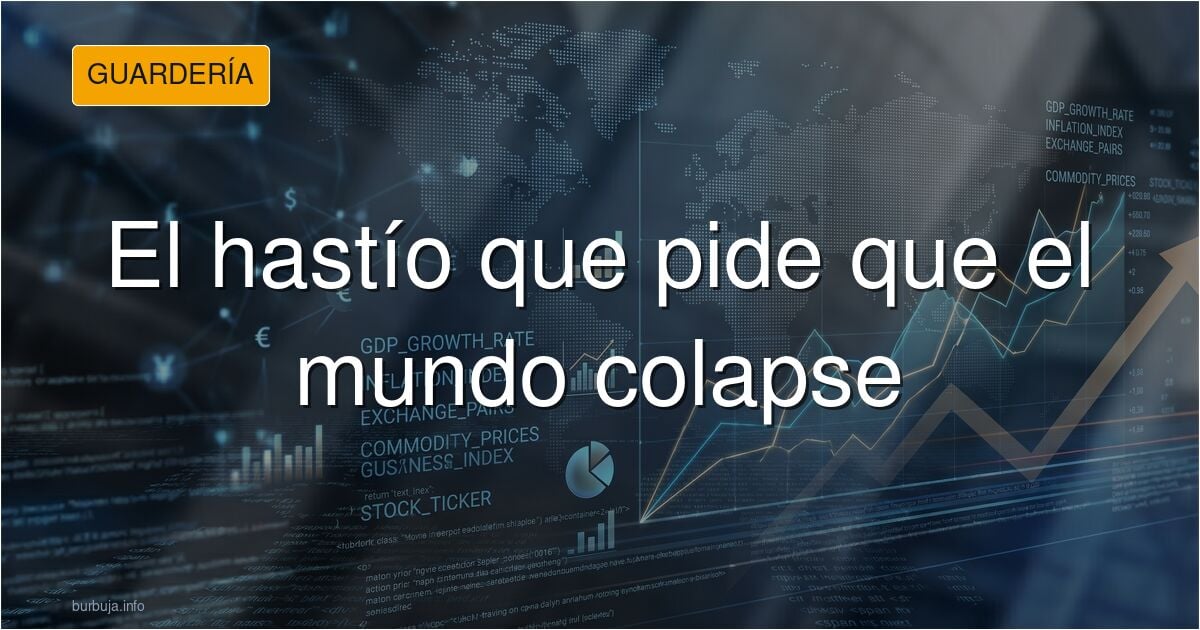 Ilustración de una persona ante una pantalla encendida en una sala a oscuras, imagen del hartazgo y el deseo de colapso total