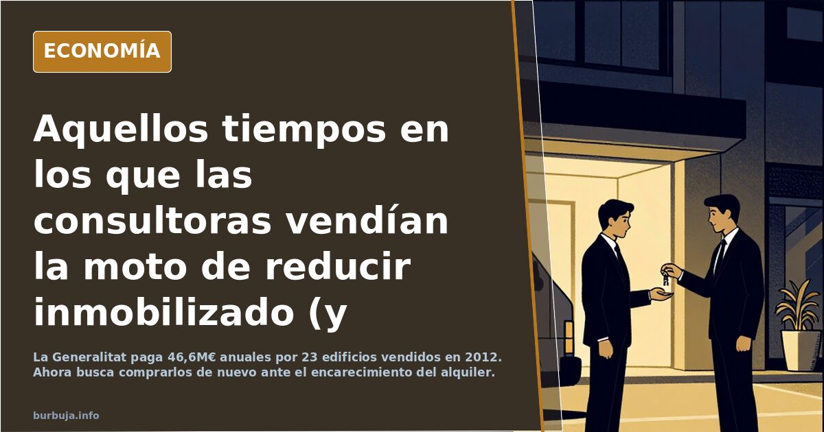 Aquellos tiempos en los que las consultoras vendían la moto de reducir inmobilizado (y ahora en plena burbuja, están recomprando lo que vendieron