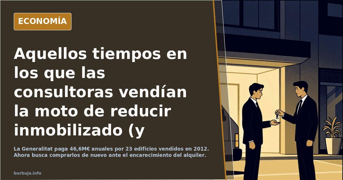 Aquellos tiempos en los que las consultoras vendían la moto de reducir inmobilizado (y ahora en plena burbuja, están recomprando lo que vendieron