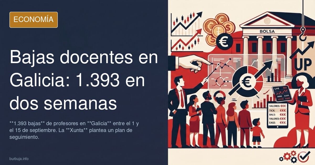 1393 bajas de profesores en Galicia, en dos semanas.