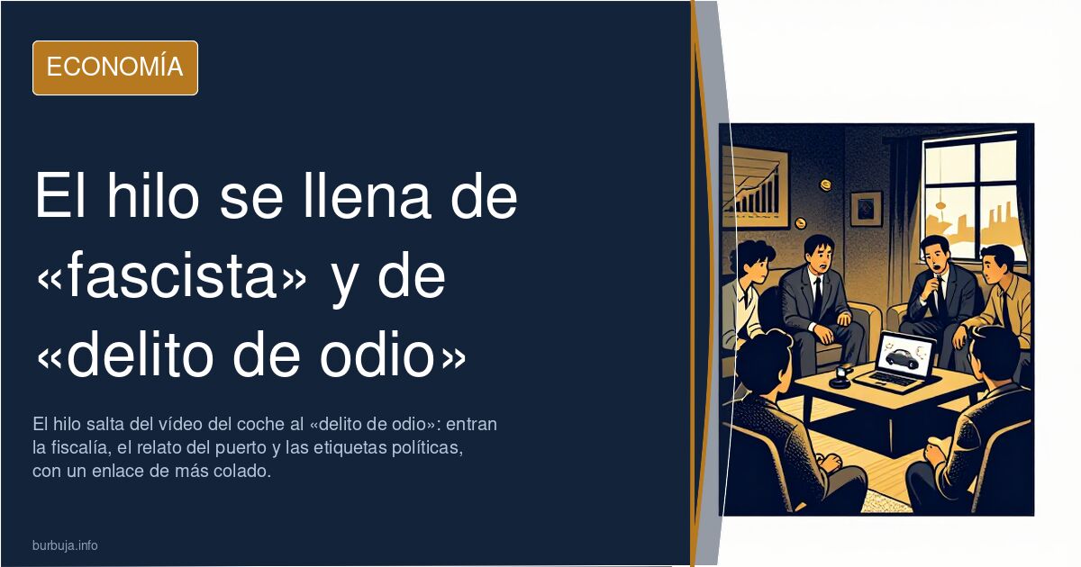 El hilo se llena de «fascista» y de «delito de odio»