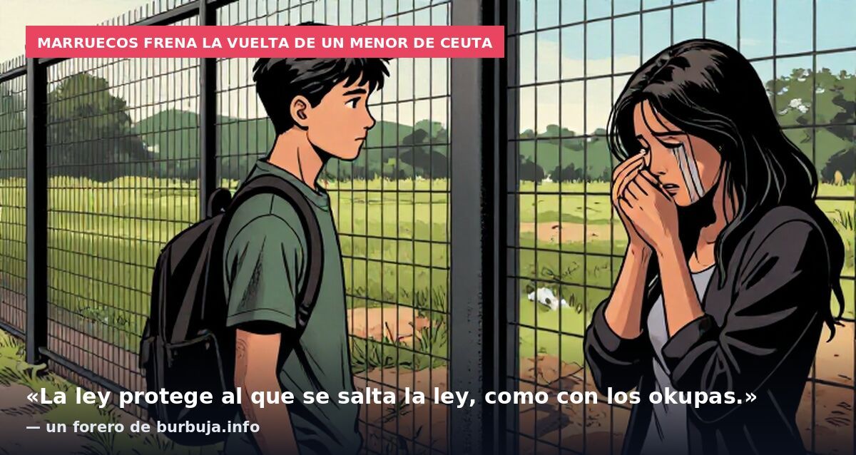 Marruecos frena la vuelta de un menor de Ceuta: «La ley protege al que se salta la ley, como con los okupas.» — un forero de burbuja.info