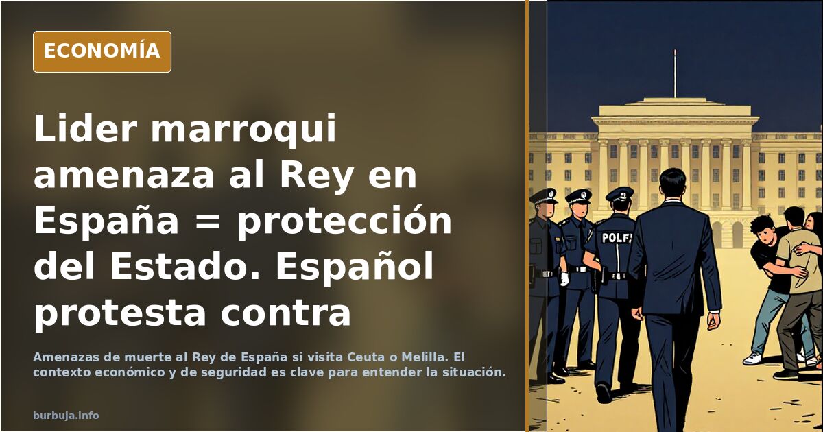 Lider marroqui amenaza al Rey en España = protección del Estado. Español protesta contra terroristas = detención