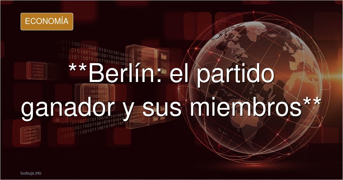 Aei son los miembros del partido que ha ganado las elecciones en Berlín