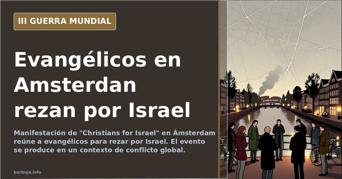 Evangélicos en Amsterdan rezan por Israel