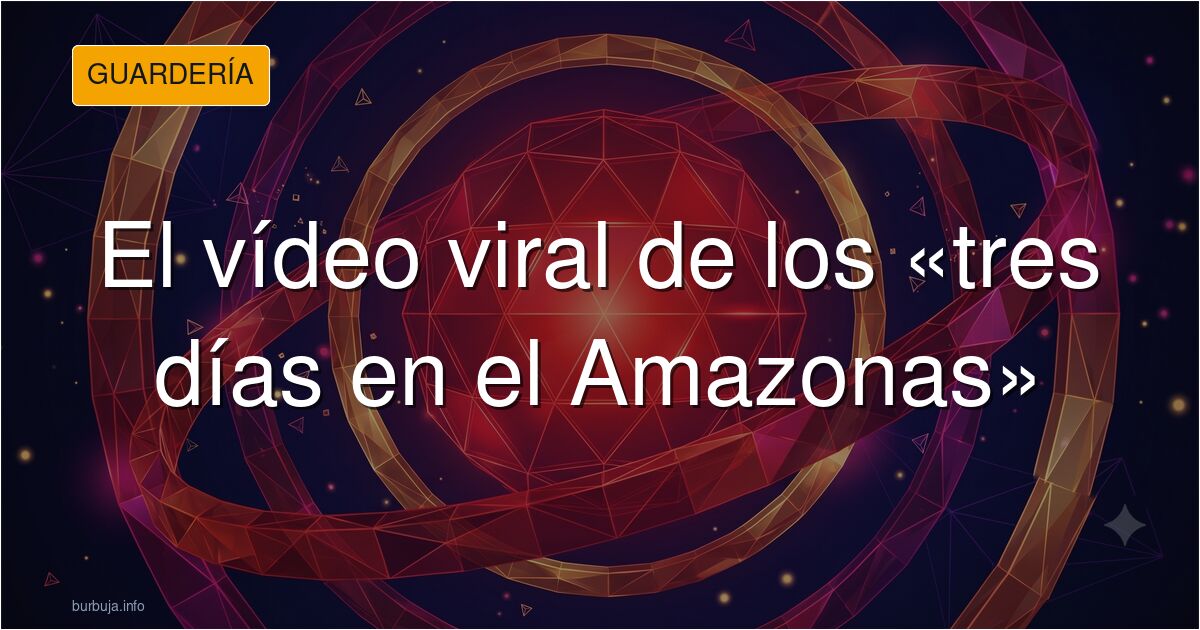 Mujer sonriente entre vegetación en el vídeo viral que, según el mensaje que lo acompaña, pasó tres días en el Amazonas