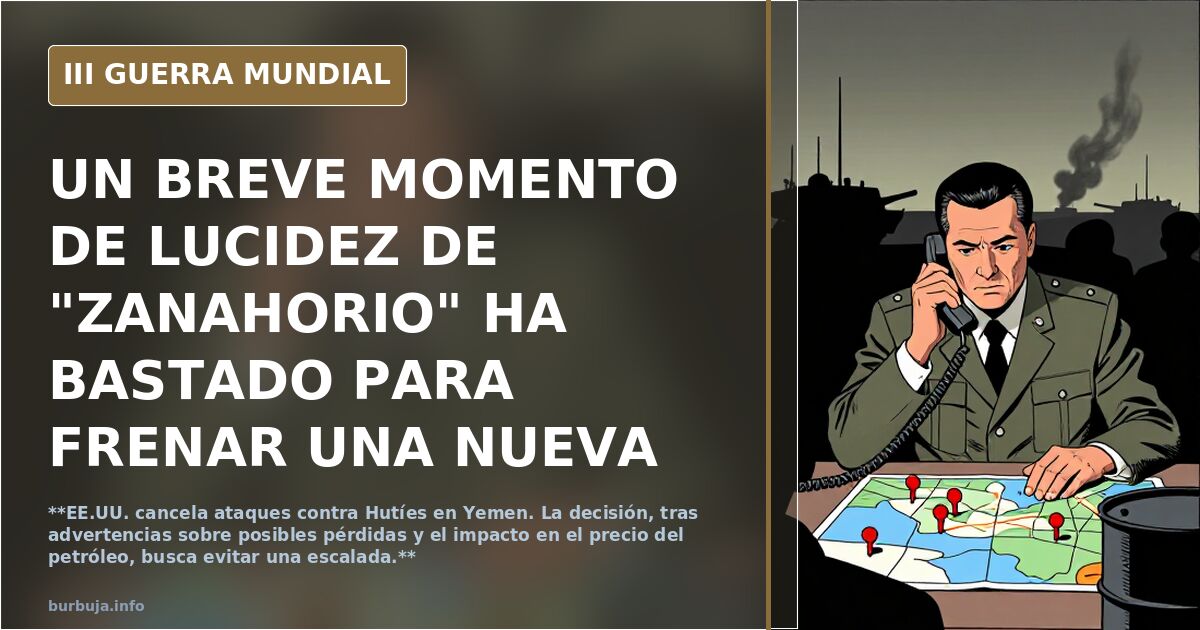 UN BREVE MOMENTO DE LUCIDEZ DE "ZANAHORIO" HA BASTADO PARA FRENAR UNA NUEVA DERROTA EN YEMEN