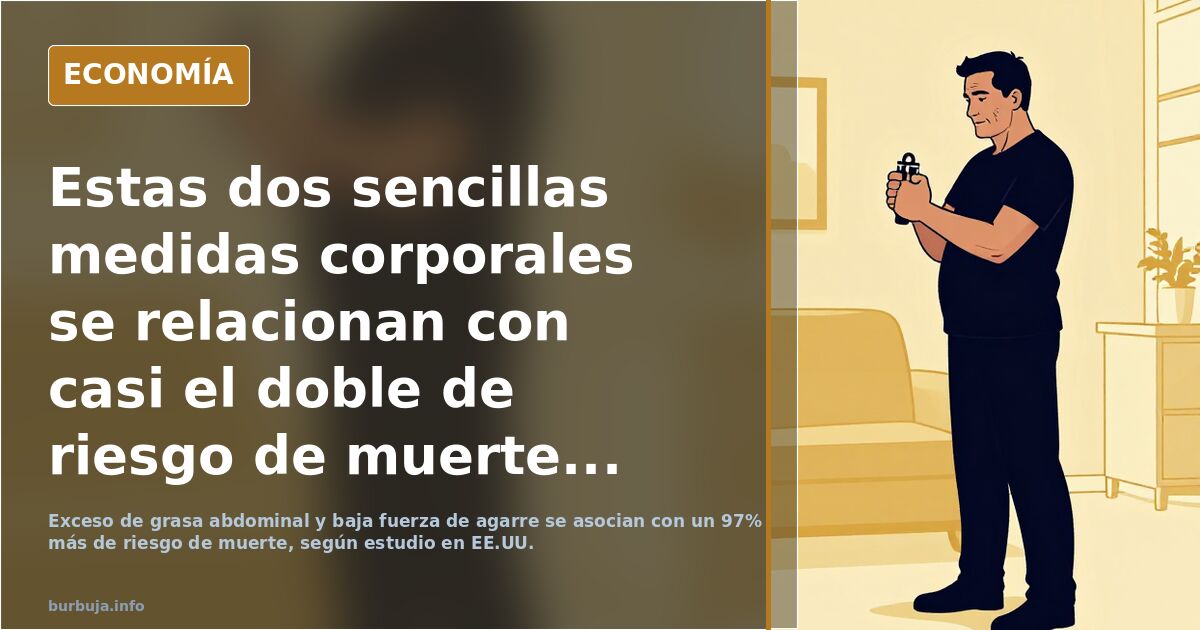 Estas dos sencillas medidas corporales se relacionan con casi el doble de riesgo de gloria...
