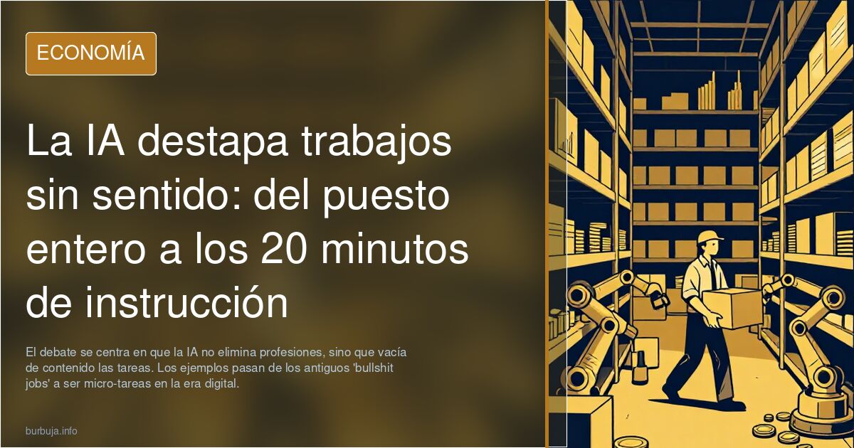 La IA destapa trabajos sin sentido que estaban ocultos