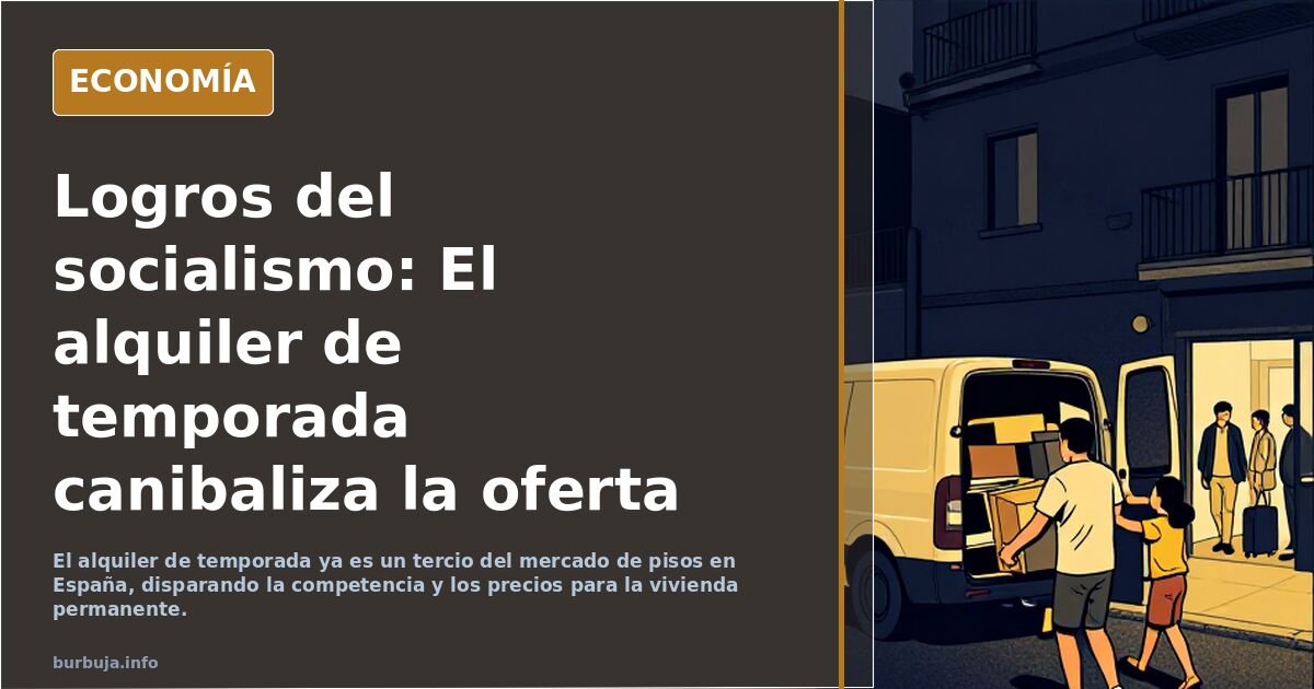 Logros del socialismo: El alquiler de temporada canibaliza la oferta residencial
