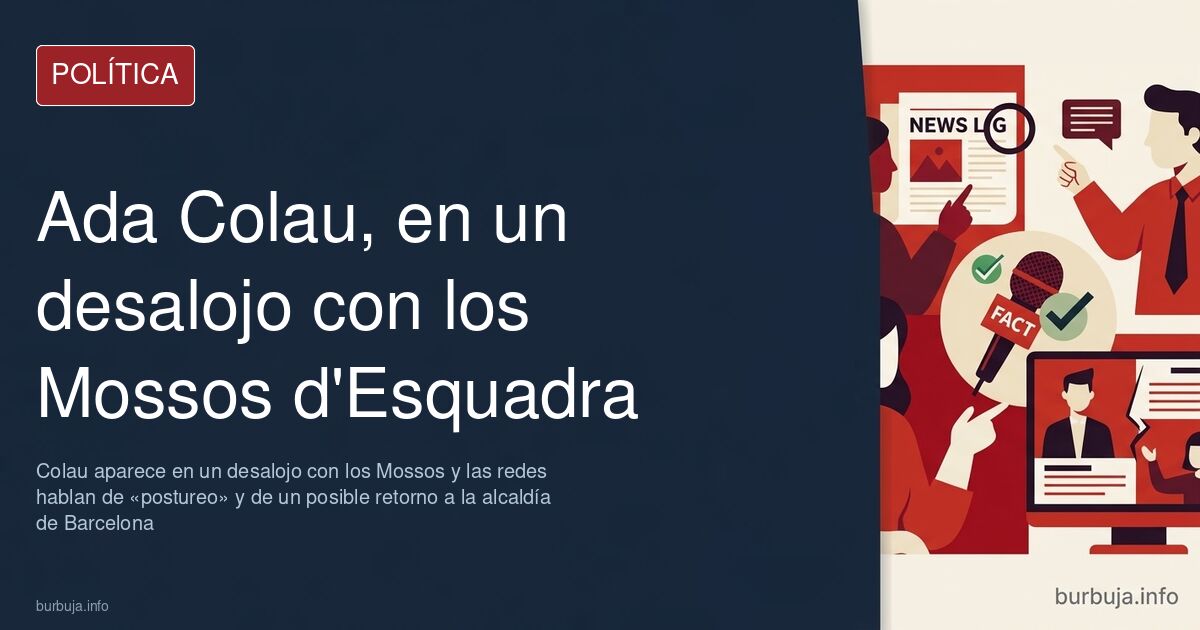 Ada Colau in the spotlight at a Barcelona eviction