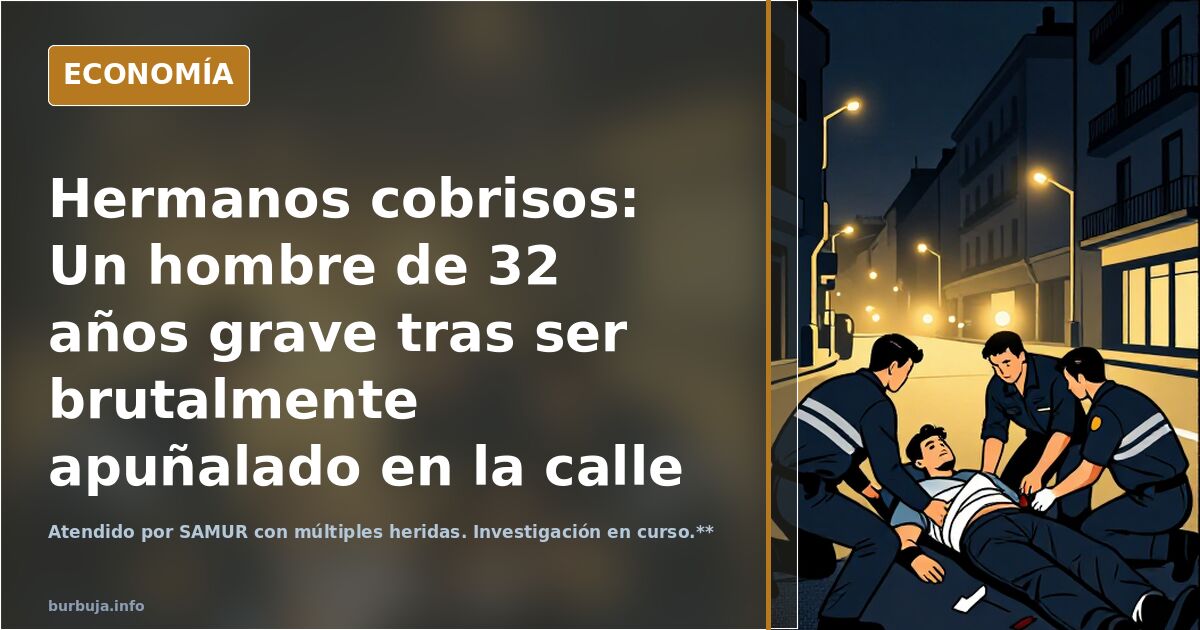 Hermanos cobrisos: Un hombre de 32 años grave tras ser brutalmente apuñalado en la calle en Carabanchel
