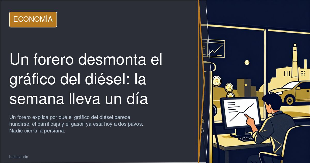 Un forero desmonta el gráfico del diésel: la semana lleva un día