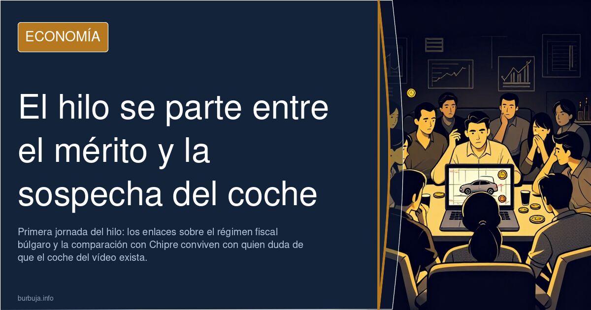 El hilo se parte entre el mérito y la sospecha del coche