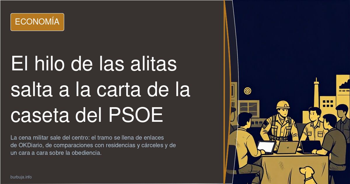 El hilo de las alitas salta a la carta de la caseta del PSOE