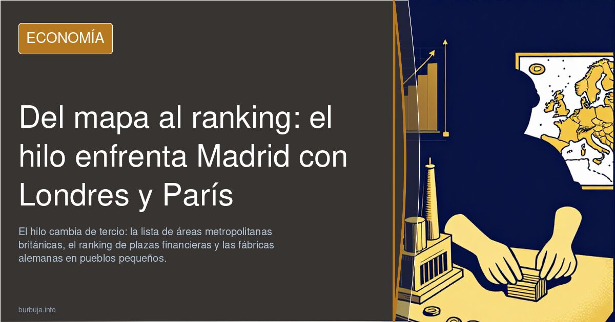 Del mapa al ranking: el hilo enfrenta Madrid con Londres y París