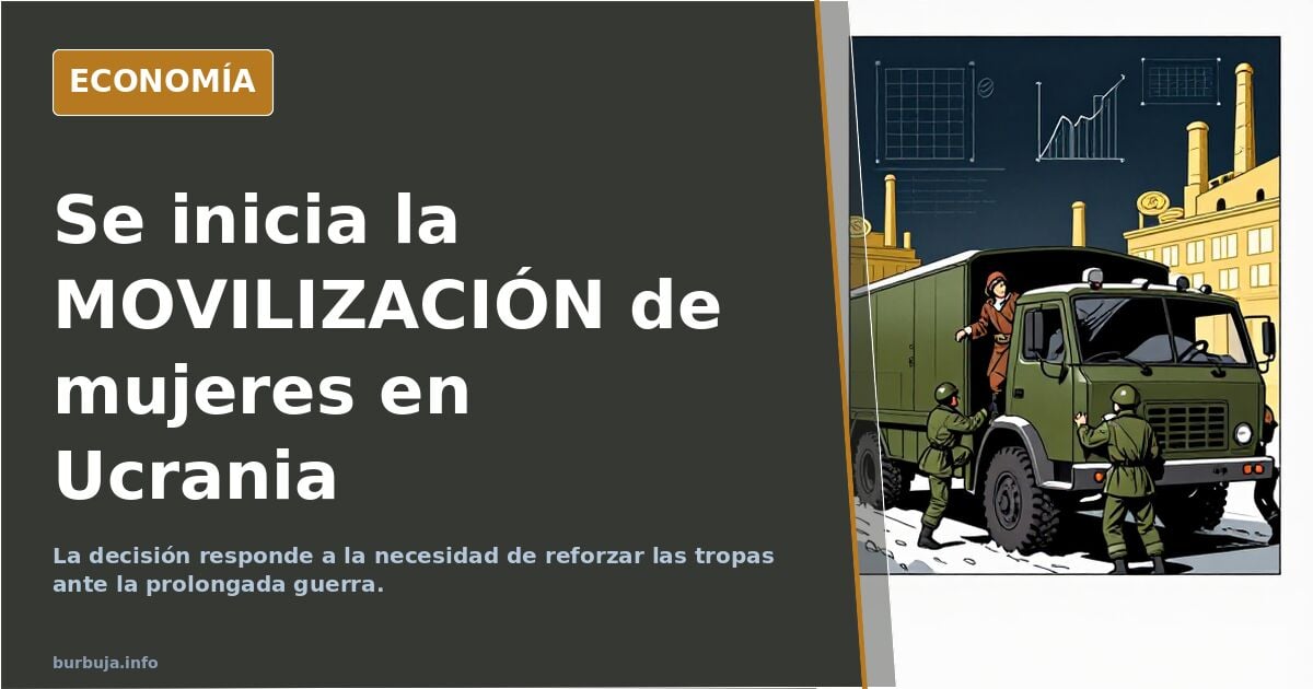 Se inicia la MOVILIZACIÓN de mujeres en Ucrania