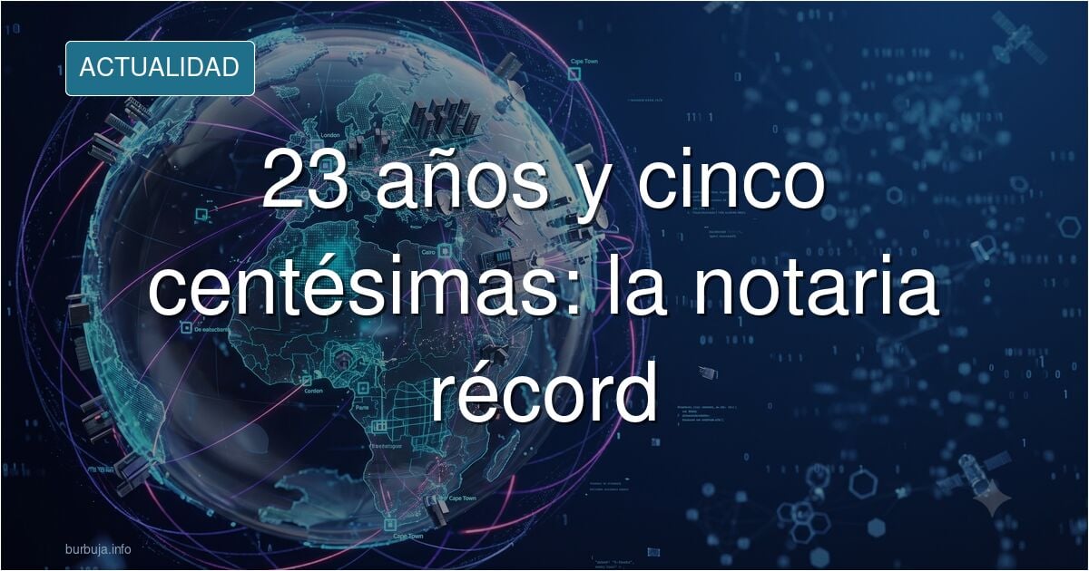 Imagen difundida de la notaria más joven de España, de 23 años