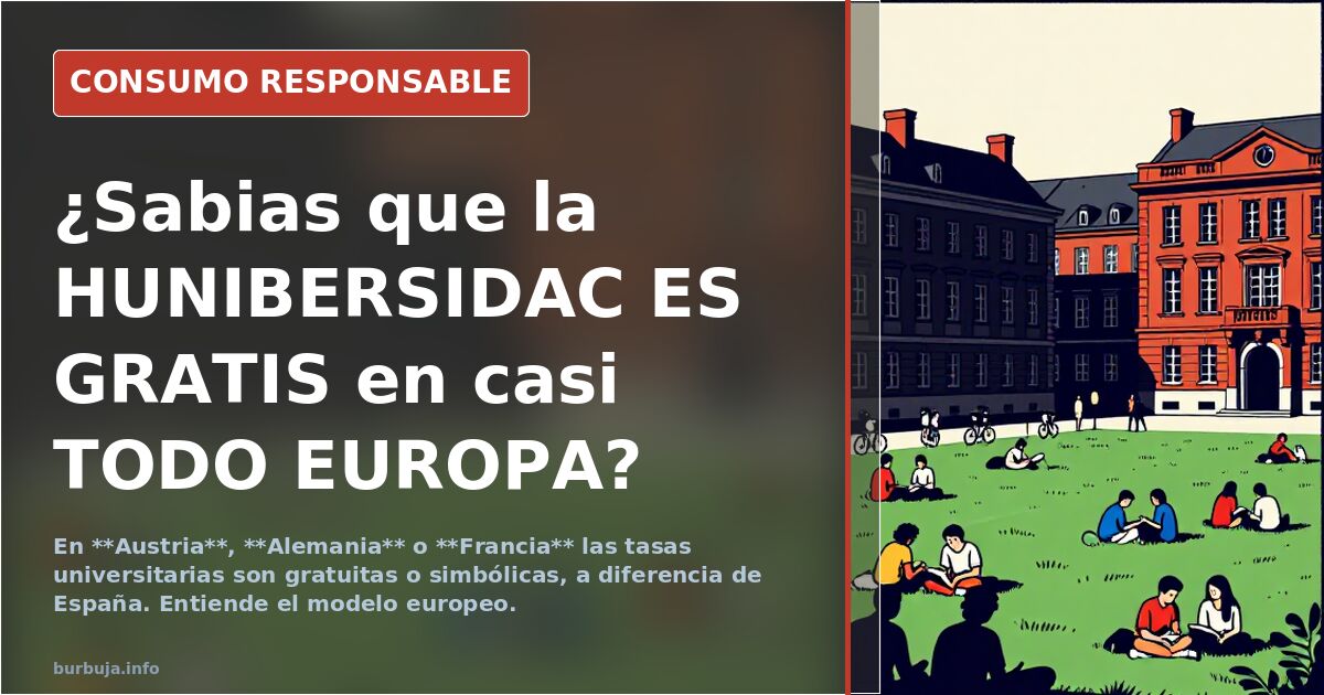 ¿Sabias que la HUNIBERSIDAC ES GRATIS en casi TODO EUROPA?