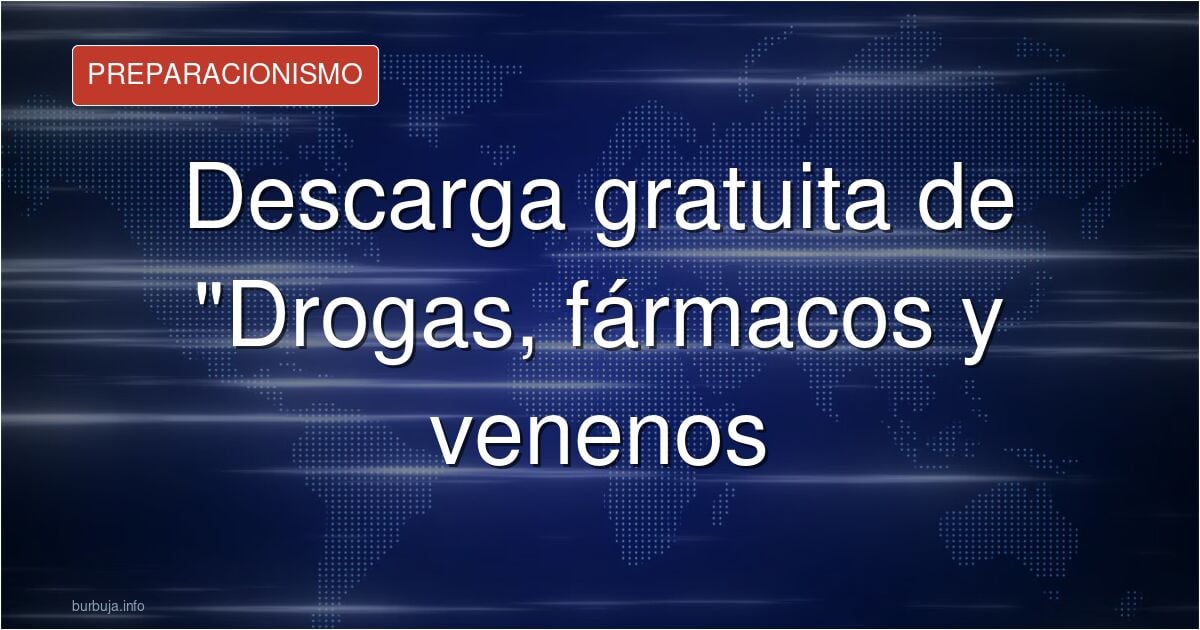 Libro en PDF. "drojas, fármacos y venenos", de David Sucunza