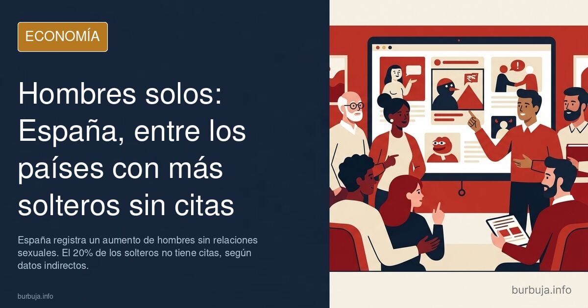 España en el ranking de países donde hay más hombre solos incels y nuncatrincistas y sin citas del mundo