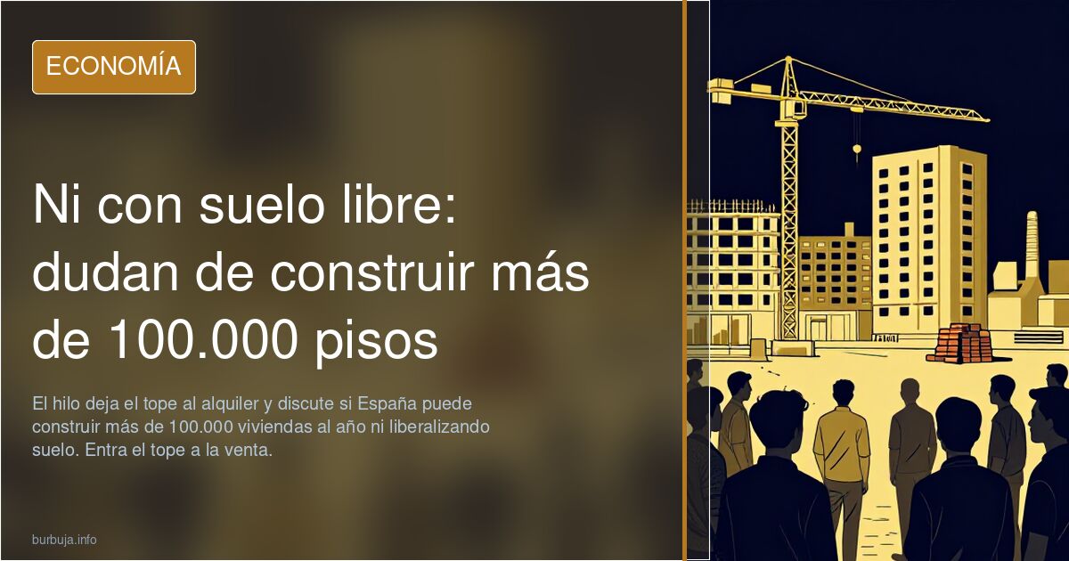Ni con suelo libre: dudan de construir más de 100.000 pisos