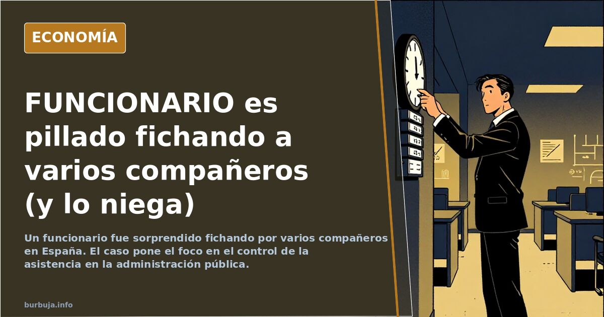 FUNCIONARIO es pillado fichando a varios compañeros (y lo niega)