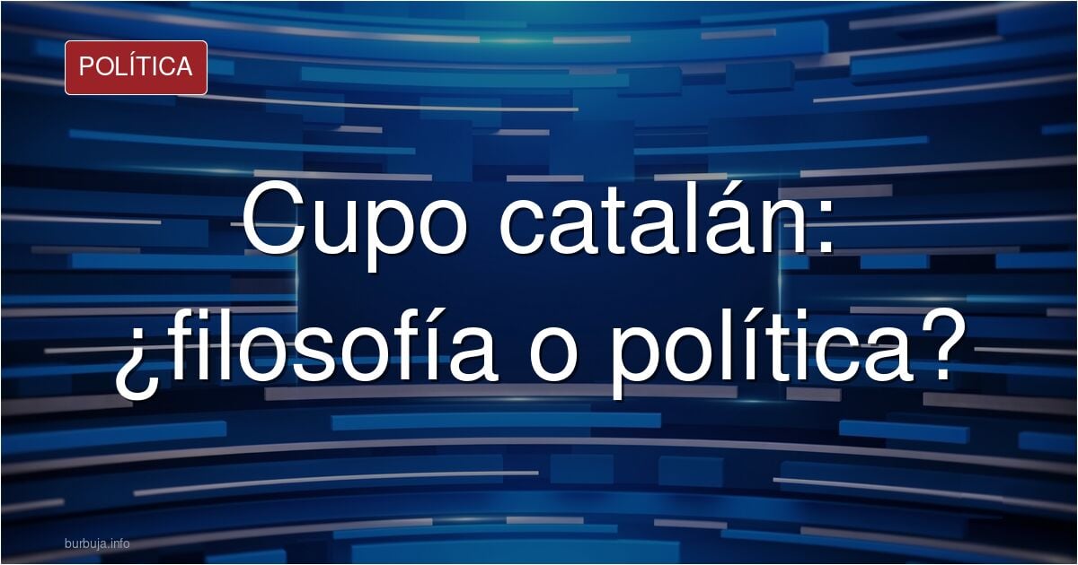 Señor ministro, no hay filósofo que sostenga el cupo catalán (Fernando Navarro en El Hapañol)
