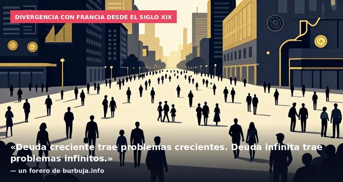 Divergencia con Francia desde el siglo XIX: «Deuda creciente trae problemas crecientes. Deuda infinita trae problemas infinitos.» — un forero de burbuja.info