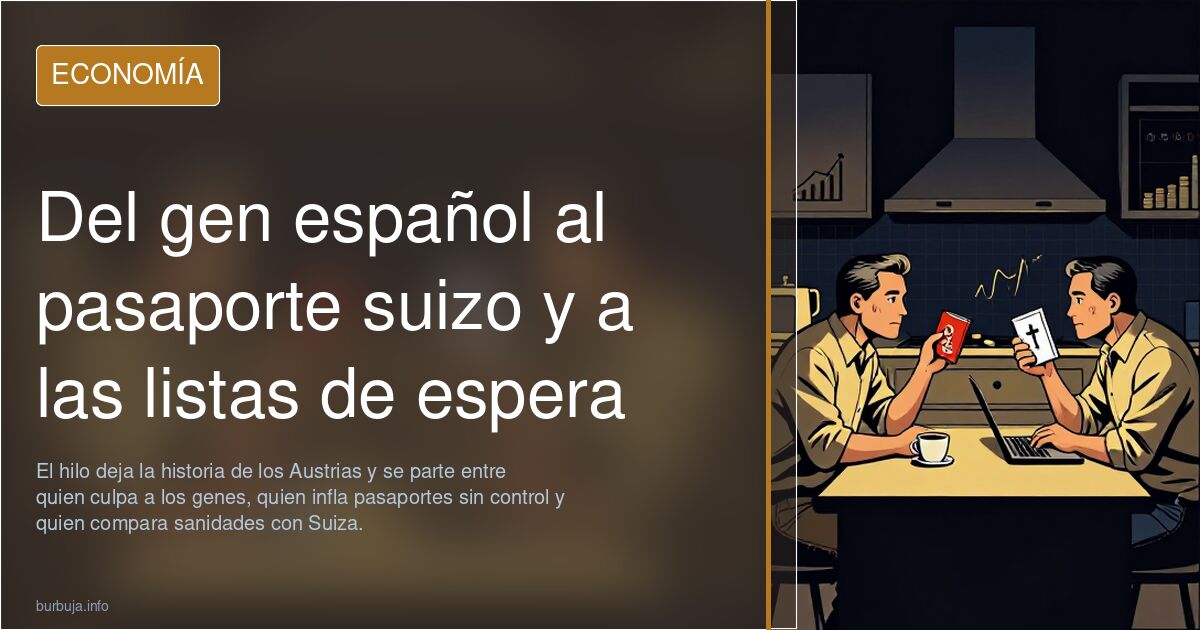 Del gen español al pasaporte suizo y a las listas de espera