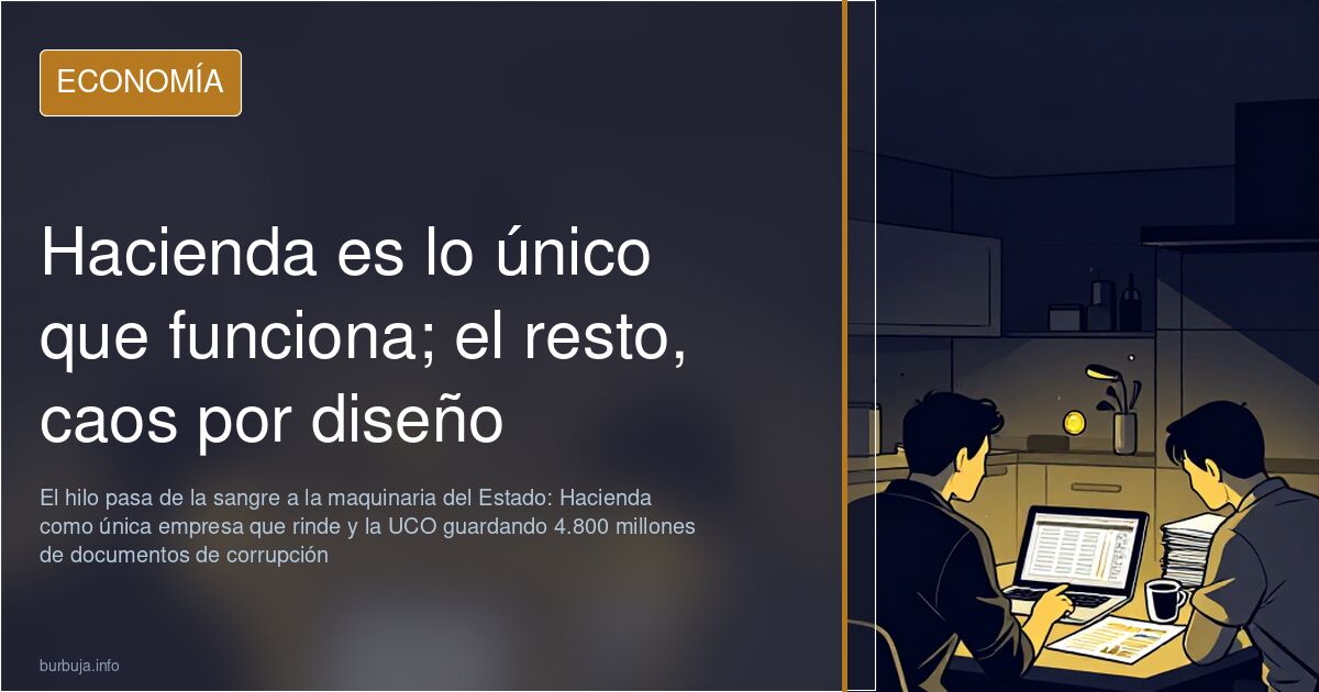Hacienda es lo único que funciona; el resto, caos por diseño