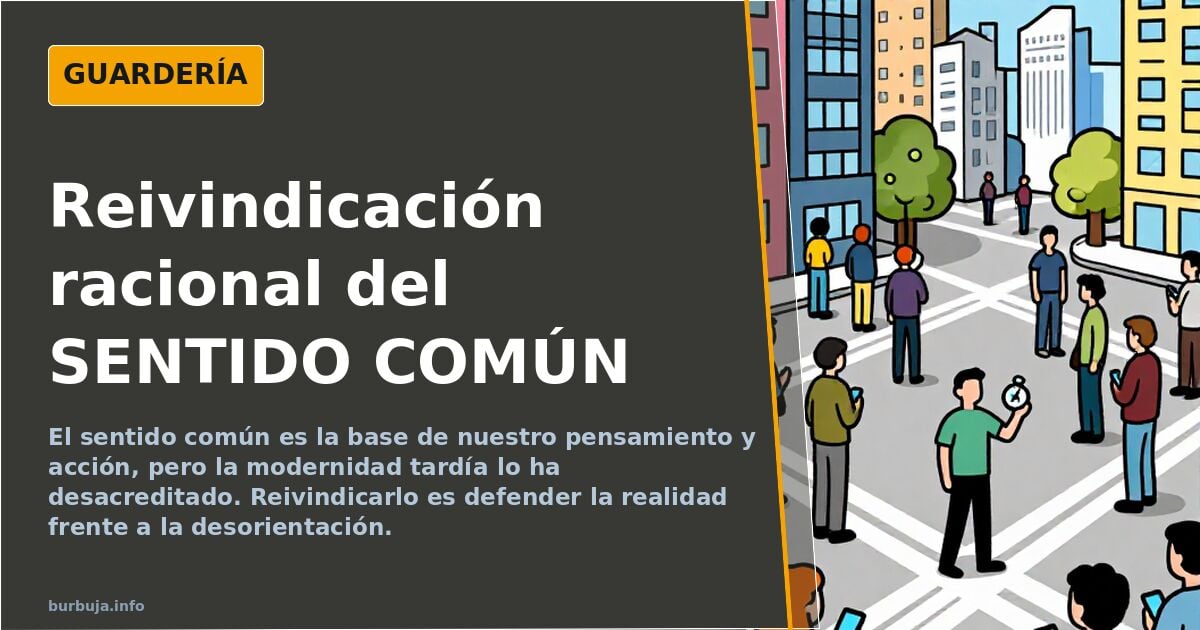 Reivindicación racional del SENTIDO COMÚN