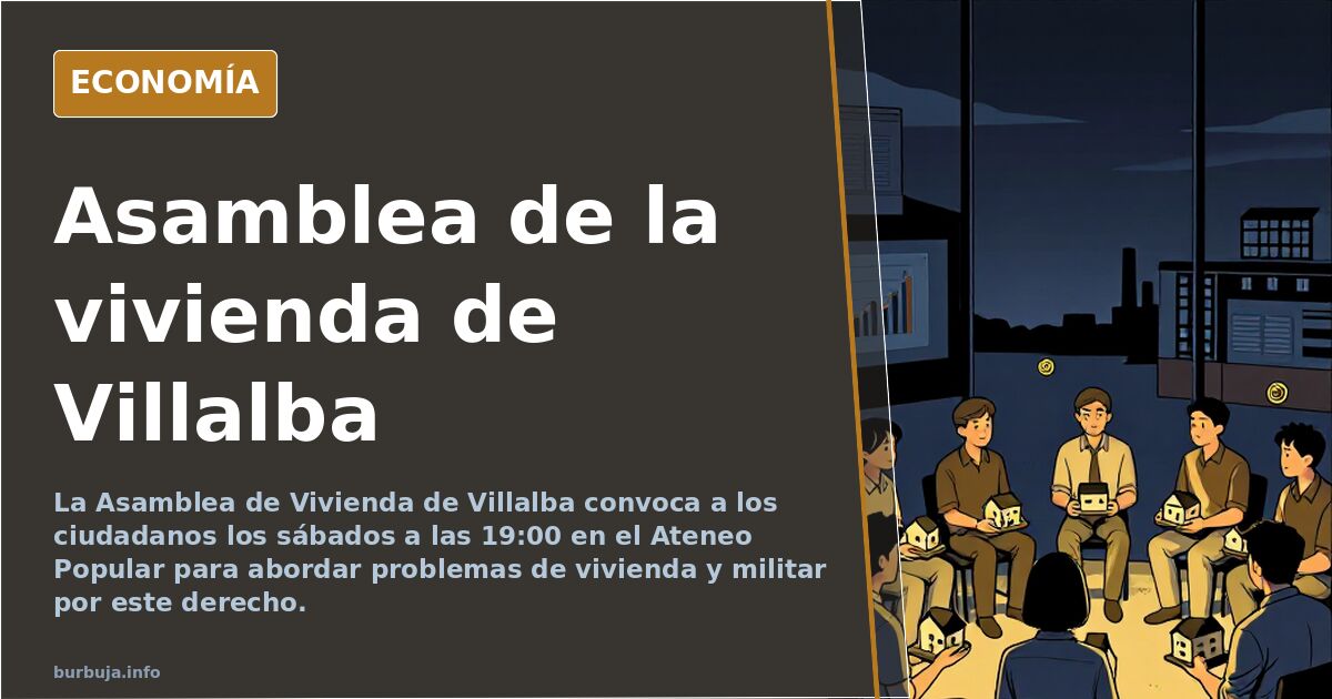 Asamblea de la vivienda de Villalba