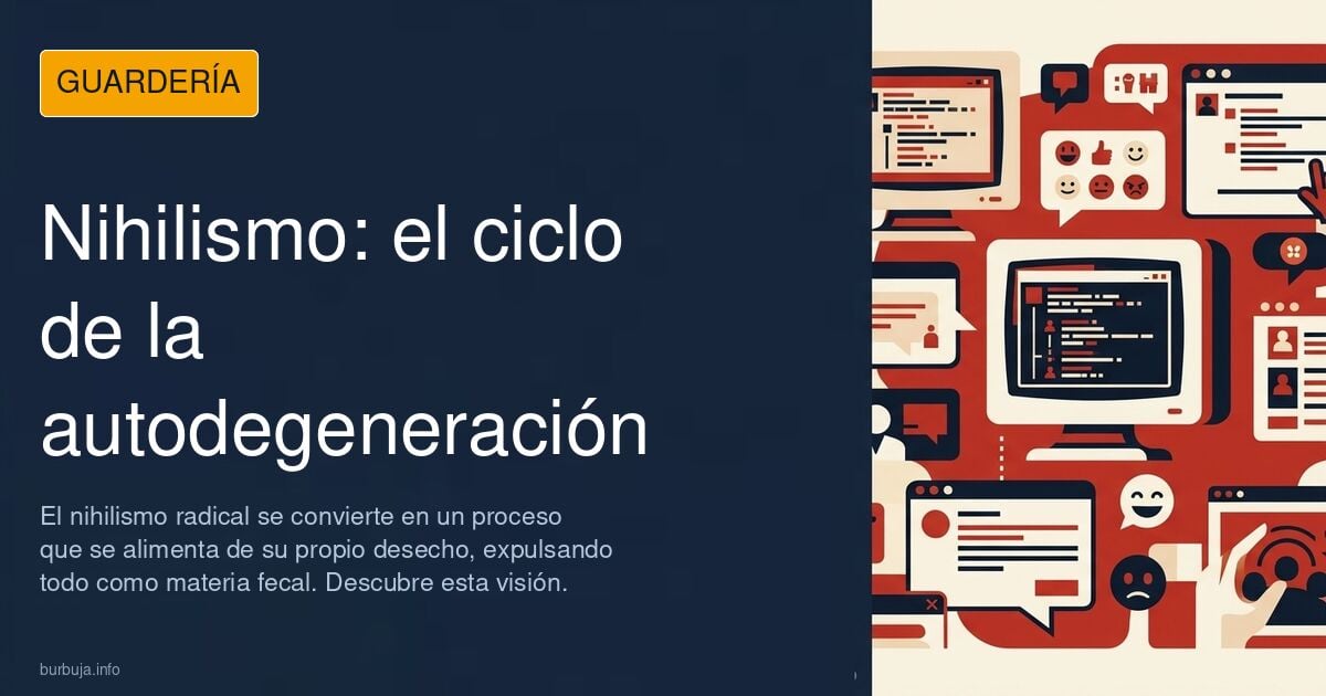 La guano como expresión del NIHILISMO que se excreta a sí mismo.